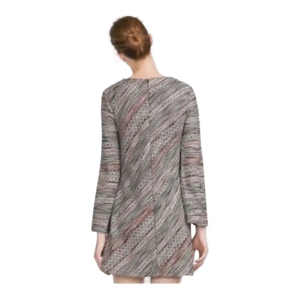 Zara Small Tweed Abstract Shift Dress - Picture 2 of 10
